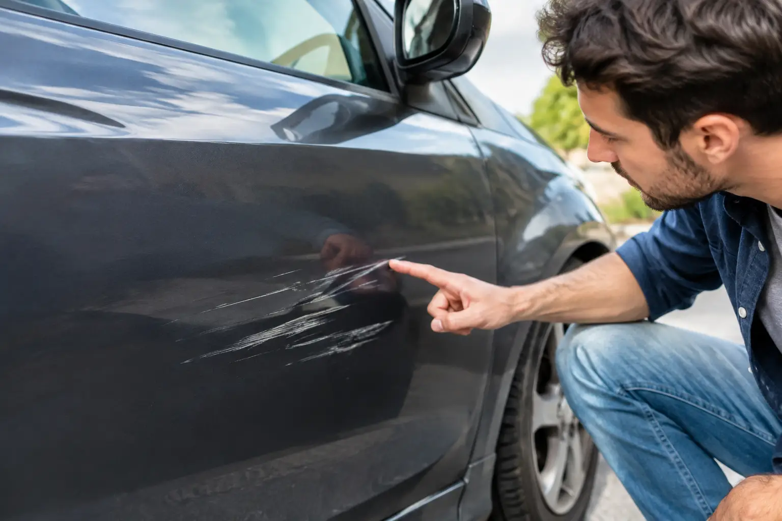 Quando reparar arranhões do carro: sinais claros